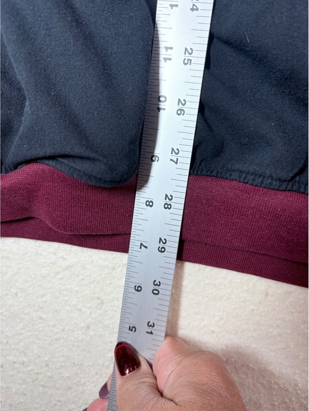 Tyndale FR Flame Resistant V-Neck Pullover Shirt 2XL Arc Rated USA Gray Burgundy - Picture 5 of 6